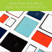 Load image into Gallery viewer, Rocketbook Smart Reusable Notebook - Dot-Grid Eco-Friendly Notebook with 1 Pilot Frixion Pen &amp; 1 Microfiber Cloth Included - Atomic Red Cover, Executive Size (6" x 8.8")
