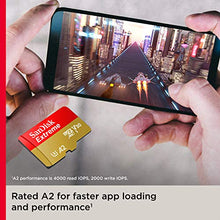 Load image into Gallery viewer, SanDisk 128GB Extreme microSDXC UHS-I Memory Card with Adapter - Up to 160MB/s, C10, U3, V30, 4K, A2, Micro SD - SDSQXA1-128G-GN6MA
