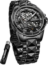 Load image into Gallery viewer, Skeleton Mens Watch Automatic Mechanical Self Winding Luxury Sapphire Crystal Tungsten Steel Waterproof Luminous Dress Wrist Watch
