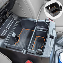 Load image into Gallery viewer, EDBETOS Center Console Organizer Tray Compatible with Jeep Wrangler JL/JLU 2018 2019-2021 2022 and Gladiator JT Truck 2020-2022 Insert Armrest Accessories - Won't Covers the light inside (Orange Trim)
