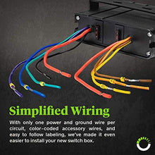Load image into Gallery viewer, 6-Gang 12V Rocker Switch Box w/Momentary Switches [40 Amp Max.] [12 AWG Wires][12 Volt DC] SPST On/Off Rocker Toggle Switch Panel Box for Jeep Auto Automotive Lights Car Marine Boat Truck Vehicles…
