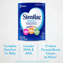 Load image into Gallery viewer, Similac Advance Infant Formula with Iron, Powder, One Month Supply, 36 Ounce (Pack of 3)
