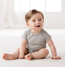 Load image into Gallery viewer, Gerber Baby 5-Pack Solid Onesies Bodysuits, Gray 6-9 Months
