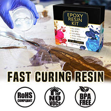 Load image into Gallery viewer, Insnug Epoxy Resin Kit Supplies - Resin for Silicone Mold Tumblers Resina Epoxica Transparente Jewelry Making Kits, 32 oz Clear 2 Part Craft and Art Silcone Molder Keychain Hardener Casting Molds
