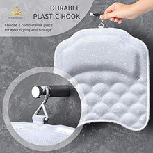 Load image into Gallery viewer, Premium Bathtub Pillow, Soft And Durable [10 Anti-Slip Suction Cups] Extra Cushioned Design Cradle Neck, Head And Shoulders Support, Dry Fabric Provides Cooling Effect | Free Machine Washable Bag
