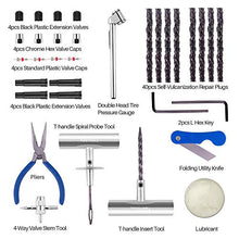 Load image into Gallery viewer, BETOOLL 67Pc Tire Repair Kit for Car, Motorcycle, ATV, Jeep, Truck, Tractor Flat Tire Puncture Repair [ Full Refund for Any Dissatisfaction ]
