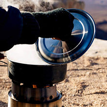 Load image into Gallery viewer, Solo Stove Campfire Camping Stove Portable Stove for Backpacking Outdoor Cooking Great Stainless Steel Camping Backpacking Stove Compact Wood Stove Design-No Batteries or Liquid Fuel Canisters Needed
