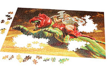 Load image into Gallery viewer, Masters of The Universe Mattel Jigsaw Puzzle with 500 Interlocking Pieces &amp; Mini-Poster Featuring He-Man &amp; Battle Cat, Gift for Collectors &amp; Kids Ages 8 Years Old &amp; Up, Orange
