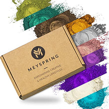 Load image into Gallery viewer, MEYSPRING Epoxy Resin Pigment Sets - Resin Dyes and Pigments - Mica Powder for Epoxy Resin, Metallic Pigment, Fine Glitter - Resin Supplies - Pigment Powder for Resin Art
