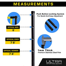 Load image into Gallery viewer, Ultra Sporting Goods Volleyball Net - Includes 32x3 Feet Regulation Size Net, 8.5-Inch PU Volleyball, Carrying Bag, Boundary Lines, Steel Poles &amp; Pump - Height Adjustable for Men, Women &amp; Co-Ed Games
