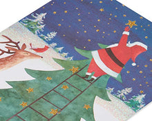 Load image into Gallery viewer, Papyrus Christmas Cards Boxed, Santa Reaching for a Holiday Star (14-Count)
