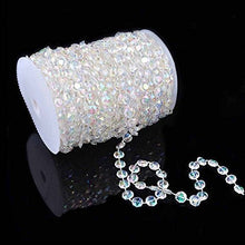 Load image into Gallery viewer, 99FT(30M) Acrylic Diamond Garland Strands Crystal Beads Curtain Wedding DIY Party Decor

