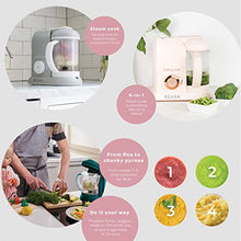 Load image into Gallery viewer, BEABA Babycook Solo 4 in 1 Baby Food Maker, Baby Food Processor, Steam Cook and Blender, Large Capacity 4.5 Cups, Cook Healthy Baby Food at Home, Dishwasher Safe, Rose Gold
