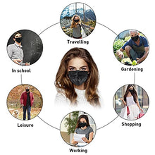 Load image into Gallery viewer, 50Pcs Disposable Face Masks, 3 Ply Disposable Masks, Black Face Mask
