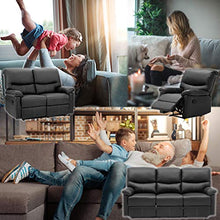 Load image into Gallery viewer, FDW Recliner Sofa PU Leather Set 3 PCS Motion Sofa Loveseat Recliner Sofa Recliner Couch Manual Reclining Chair 3 Seater for Living Room

