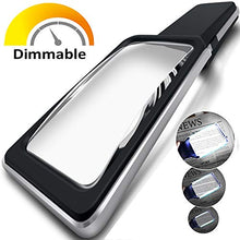 Load image into Gallery viewer, 3X Large Magnifying Glass with [10 Anti-Glare &amp; Fully Dimmable LEDs]-Evenly Lit Viewing Area-Illuminated Lighted Magnifier for Reading Small Fonts, Low Vision Seniors, Macular Degeneration, Inspection
