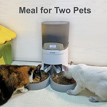 Load image into Gallery viewer, Automatic Cat Feeder, ALUKE 7L Pet Feeder Food Dispenser for Two Cats and Dogs, Two-Way Splitter and Double Bowls with Portion Control, Voice Recorder and Programmable Timer Feeder for up to 6 Meals

