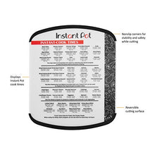 Load image into Gallery viewer, Instant Pot Official 11x14 Non-Slip Cutting Board With Cook Times – Black, 11x14-inch
