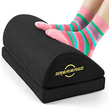 Load image into Gallery viewer, AMERIERGO Adjustable Foot Rest - Office Under Desk Foot Rest with 2 Adjustable Heights, Ergonomic Foot Rest with Non-Slip Bottom, Foot Rest Cushion with Mesh Breathable Washable Cover-AEFR4
