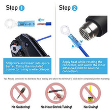 Load image into Gallery viewer, TICONN 250Pcs Heat Shrink Wire Connectors, Waterproof Automotive Marine Electrical Terminals Kit, Crimp Connector Assortment, Ring Fork Spade Butt Splices
