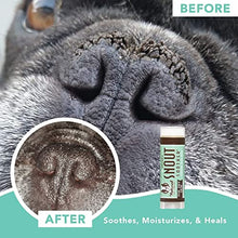 Load image into Gallery viewer, Natural Dog Company Snout Soother Trial Stick (0.15 oz) | Dog Nose Balm for All Breeds and Sizes | Protects and Heals Chapped, Rough, and Dry Noses | Vegan and Organic Skin Soother for Canine Snouts
