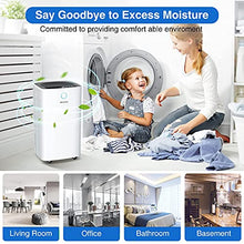 Load image into Gallery viewer, SEAVON 30 Pint 2,000 Sq. Ft Dehumidifiers for Home and Basements, Whole House Dehumidifier with Auto Shut-off, with Drain Hose for Auto Drainage and Water Tank for Manual Drainage, Intelligent Humidity Control, Ideal for Large Room
