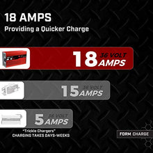 Load image into Gallery viewer, FORM 18 AMP Battery Charger for 36 Volt Club Car, EZGO &amp; Yamaha Golf Carts with Crowfoot Plug
