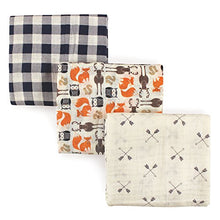 Load image into Gallery viewer, Hudson Baby Unisex Baby Cotton Muslin Swaddle Blankets, Forest 3-Pack, One Size
