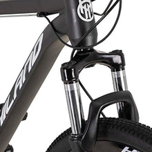 Load image into Gallery viewer, Hiland 26 Inch Mountain Bike Aluminum MTB Bicycle with 19.5 Inch Frame Kickstand Disc-Brake Suspension Fork Cycling Urban Commuter City Bicycle 3-Spoks Dark Grey
