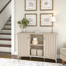 Load image into Gallery viewer, Bush Furniture Salinas Accent Storage Cabinet with Doors in Antique White
