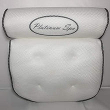 Load image into Gallery viewer, SpaSense Platinum Spa Bath Pillow Luxury Bathtub Suport for Neck and Shoulders 3D Air Mesh Breathable Spa Pillow Washable Head Rest for Bath Relax and Enjoy
