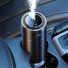 Load image into Gallery viewer, Ceeniu Smart Car Air Fresheners, Ultrasonic Atomizer, Adjustable Concentration, Auto On/Off, Built-in Battery, 45ml French Natural Fragrance, Lasts 4 Months, F26 Car Fresheners, Cologne, Black Matte
