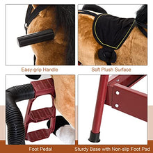 Load image into Gallery viewer, Qaba Durable Kids Plush Spring Style Horse Bouncing Rocker Toy with Realistic Sounds
