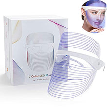 Load image into Gallery viewer, LED Beauty Mask LED Light Facial Mask 7 Colors Light Therapy Facial Photon Beauty Device Rejuvenation Mask, Wrinkles Reduction, Anti-Aging,Gift For Female Mum Girl Friend Christmast Festival
