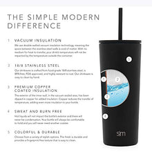 Load image into Gallery viewer, Simple Modern Classic Insulated Tumbler with Straw and Flip Lid Stainless Steel Water Bottle Iced Coffee Travel Cup, 24oz Lid &amp; Flip, Midnight Black
