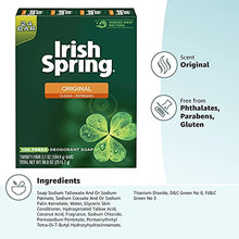 Load image into Gallery viewer, Irish Spring Men's Deodorant Bar Soap, Original Scent - 3.7 ounces (24 Count)
