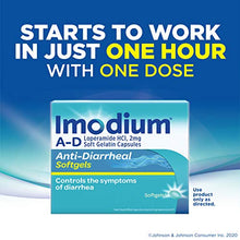 Load image into Gallery viewer, Imodium A-D Anti-Diarrheal Medicine Softgels, 2 mg Loperamide Hydrochloride, 24 ct.

