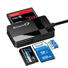 Load image into Gallery viewer, SmartQ C368 USB 3.0 SD Card Reader, Plug N Play, Apple and Windows Compatible, Powered by USB, Supports CF/SD/SDHC/SCXC/MMC/MMC Micro, etc.
