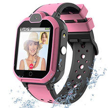 Load image into Gallery viewer, 4G GPS Kids Smartwatch Phone - Boys Girls Waterproof Watch with GPS Locator 2 Way Call Camera Voice &amp; Video Chat SOS Alarm Pedometer WiFi Wrist Watch Birthday Back to School Gifts for Students,4G Pink
