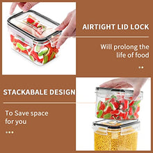 Load image into Gallery viewer, PRAKI Airtight Food Storage Container Set, 16 Pcs BPA Free Plastic Dry Food Canisters for Kitchen Pantry Organization and Storage Ideal for Cereal, Flour &amp; Sugar - Labels, Marker(Black)
