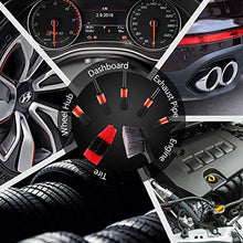 Load image into Gallery viewer, SPTA 9Pcs Wheel &amp; Tire Brush Car Detailing kit, Easy Reach Wheel and Rim Brush, 5pcs Detailing Brushes, Short Handle Cleaning Brush, 1pc Microfiber Cleaning Cloth, Great to Clean Dirty Tires
