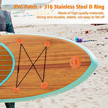 Load image into Gallery viewer, 7Pck D-Ring Patch Kayak D Ring Pads and 20ft Strong Elastic Bungee Shock Cord with Hooks Bungee Deck Rigging Kit for Pvc Inflatable Boat Sup Kayak Canoe Deck Surfboard Raft Stand Up Paddle Board
