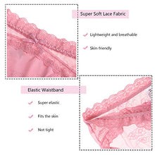 Load image into Gallery viewer, LEVAO Women Lace Underwear Sexy Breathable Hipster Panties Stretch Seamless Bikini Briefs 6 Pack
