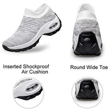 Load image into Gallery viewer, Women's Tennis Shoes Lightweight - Walking Shoes Slip on Mesh Air Cushion Athletic Shoes Work Driving Comfortable Running Shoes Purple 5.5
