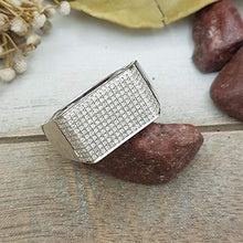 Load image into Gallery viewer, Dazzlingrock Collection 0.85 Carat (ctw) Round White Diamond Mens Flashy Hip Hop Pinky Ring, Sterling Silver, Size 12.5
