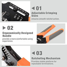 Load image into Gallery viewer, IWISS IWD-1620 Deutsch Size 16 Crimper, Solid Barrel Contact &amp; Circular Connector Contacts Crimping Tool, 8 Indents Wire Crimper, AWG16 to AWG20
