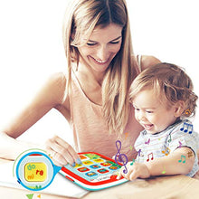 Load image into Gallery viewer, HISTOYE Baby Learning Toys Tablets for 1 + Year Old,Toddlers Educational Toys Learn to Talk, Electronic Learning Pad for 1 2 Years Old, ABC, 123, Sounds and Lights Smart Tablet for Toddlers
