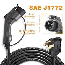 Load image into Gallery viewer, BESENERGY EV Charger Level 2 40Amp NEMA14-50 220V-240V Upgraded Portable EV Charging Cable Faster Charging Station, Electric Vehicle Charger Compatible with All EV Cars
