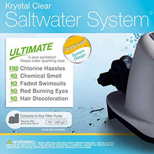Load image into Gallery viewer, Intex 3000 GPH 0.75HP Above Ground Swimming Pool Sand Filter Pump with 120 Volt Krystal Clear Saltwater System
