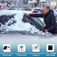 Load image into Gallery viewer, EcoNour Windshield Cover for Ice and Snow | Enhanced 600D Oxford Fabric Windshield Frost Cover for Any Weather | Water, Heat &amp; Sag-Proof Car Windshield Snow Cover | Standard (69 x 42 inches)
